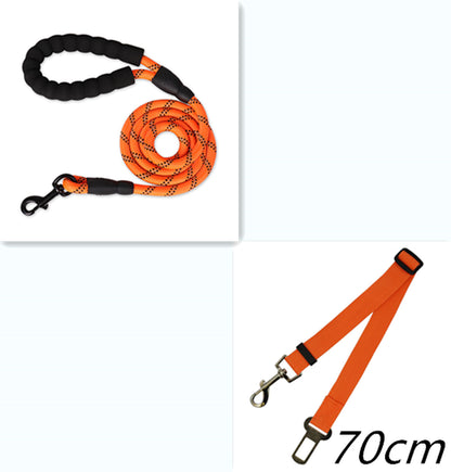 Reflective Nylon Dog Leash for Small, Medium, and Large Dogs - Ideal for Walking and Training