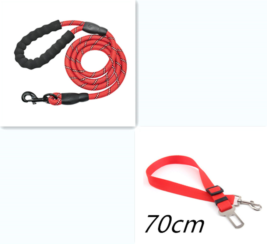 Reflective Nylon Dog Leash for Small, Medium, and Large Dogs - Ideal for Walking and Training