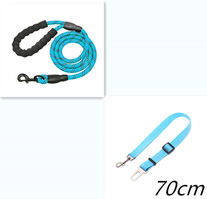 Reflective Nylon Dog Leash for Small, Medium, and Large Dogs - Ideal for Walking and Training