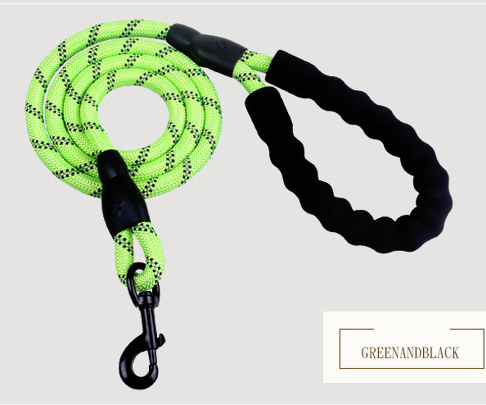 Reflective Nylon Dog Leash for Small, Medium, and Large Dogs - Ideal for Walking and Training
