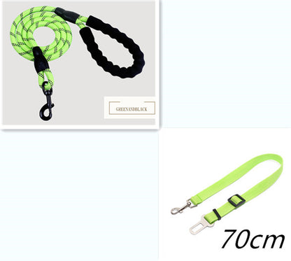 Reflective Nylon Dog Leash for Small, Medium, and Large Dogs - Ideal for Walking and Training