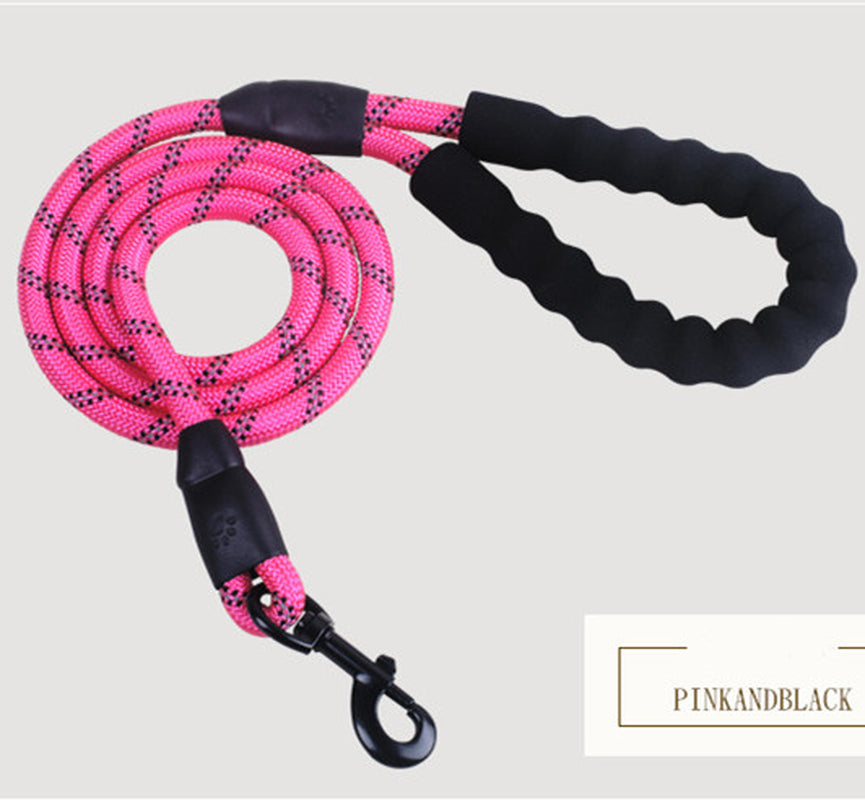 Reflective Nylon Dog Leash for Small, Medium, and Large Dogs - Ideal for Walking and Training