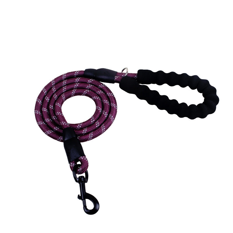 Reflective Nylon Dog Leash for Small, Medium, and Large Dogs - Ideal for Walking and Training